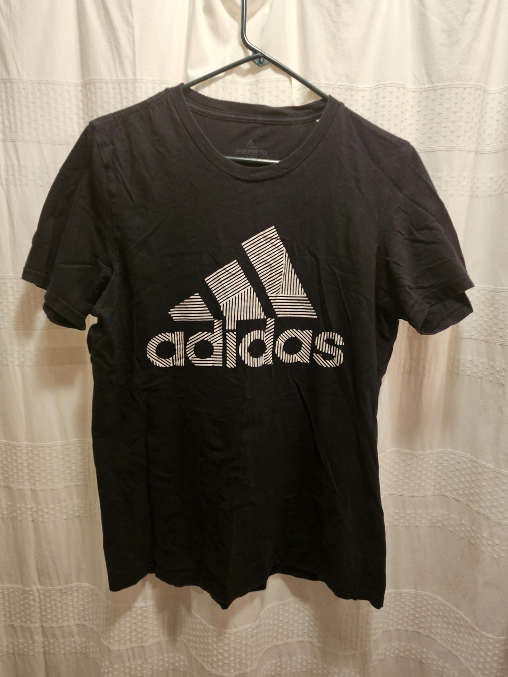 adidas Men’s Black Logo Graphic T-Shirt, Size M